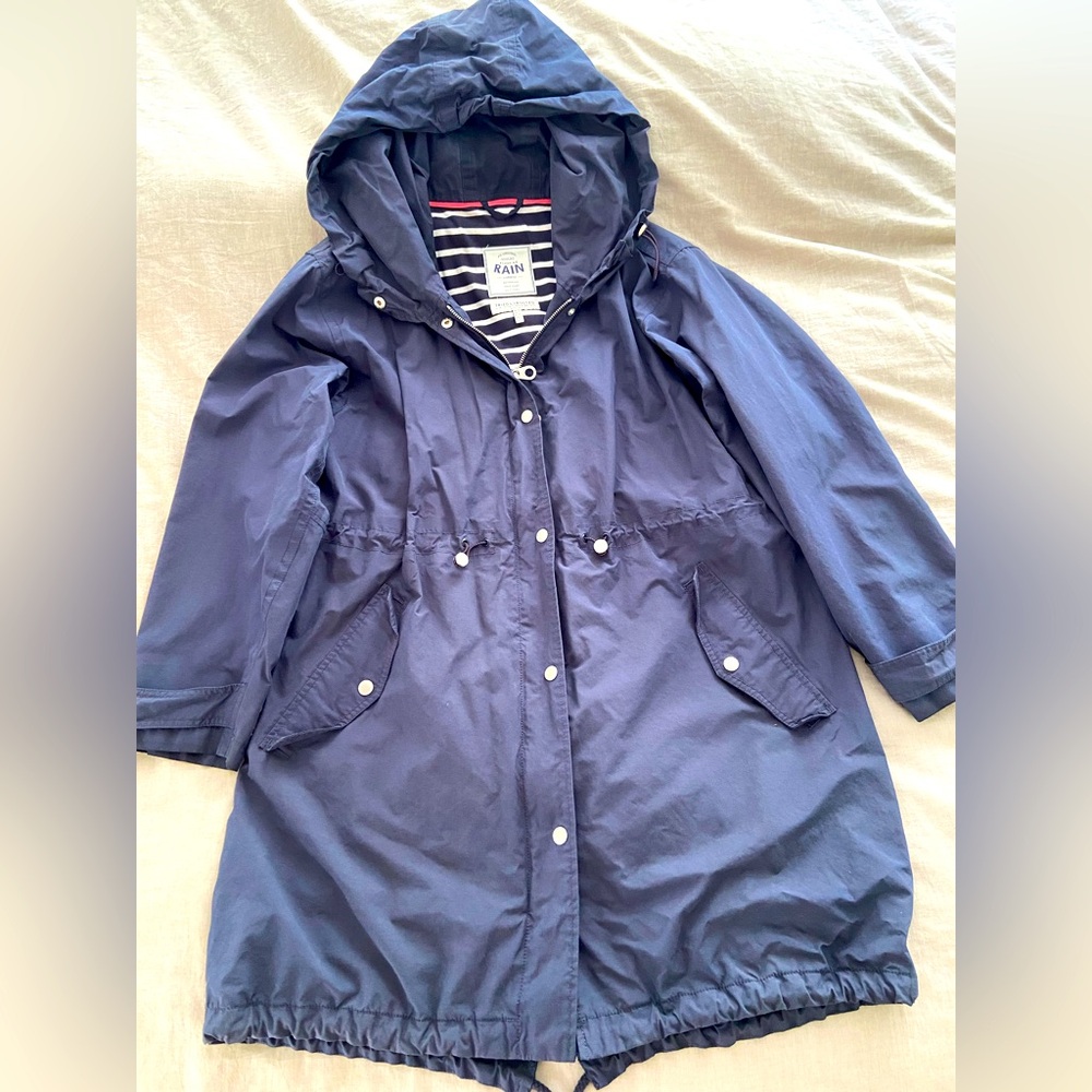 Joules rain jacket dark blue sz L/XL